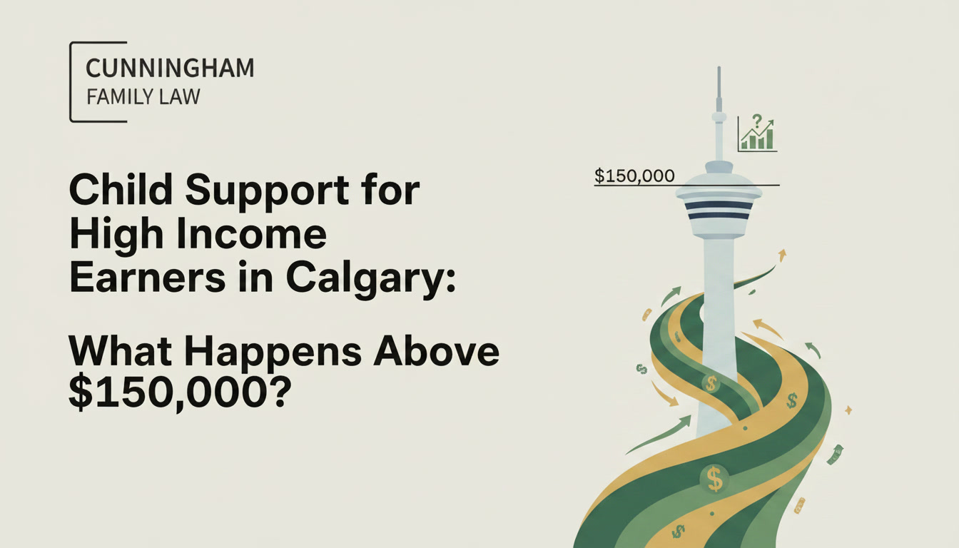 Calgary divorce lawyer calculating child support for high income earner